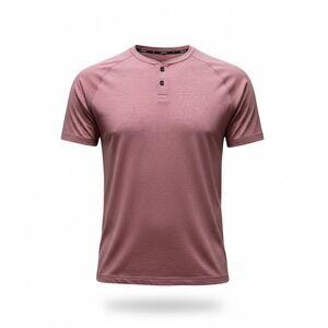 Public Rec Go To Henley‎ Short Sleeve Heather Mauve Men's Size L T-Shirt